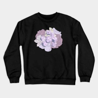 Purple Flower Dice Crewneck Sweatshirt